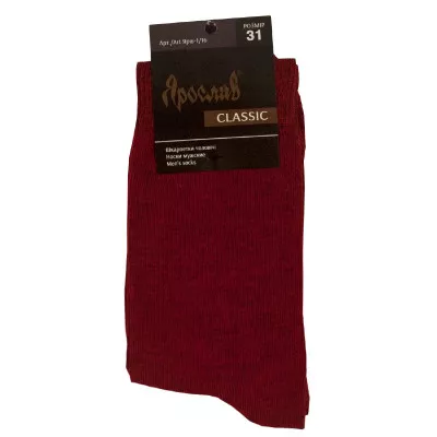 Шкарпетки Класика арт.1/16 бордові ТМ Ярослав